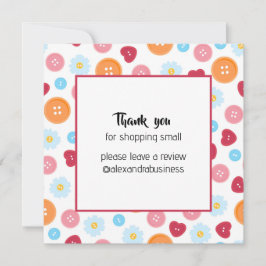 ショッピングスモール手作りインスタグラムありがとう サンキューカード