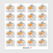 ショッピングスモール秋カボチャ シール (シート)