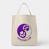 ショッピングトートくつろぎを念頭に – cat life トートバッグ (裏面)