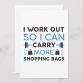 ショッピングバッグを作る サンキューカード (正面/裏面)