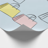 ショッピングバッグ包装紙 ラッピングペーパー (角)