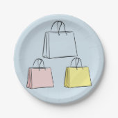 ショッピングバッグ紙プレート ペーパープレート (正面)