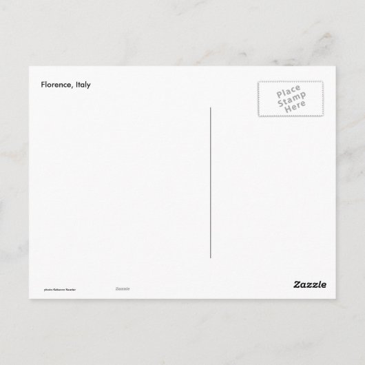ショッピングファッショナブルイタリアンフローレンスイタリア ポストカード (裏面)