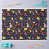 ショッピングファッションアクセサリパターン  薄葉紙 (クラフト)