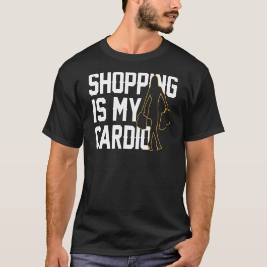 ショッピングラバーおもしろい引用文 Tシャツ (正面)
