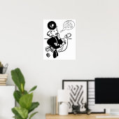 ショッピングレトロ女性おもしろい金融引用文 ポスター (ホームオフィス)