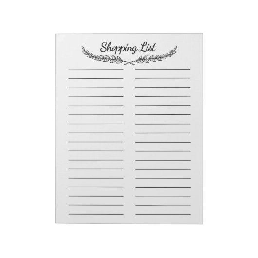 ショッピング一覧メモ帳 ノートパッド (回転)