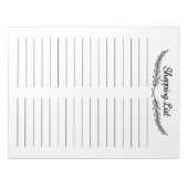 ショッピング一覧メモ帳 ノートパッド (正面)