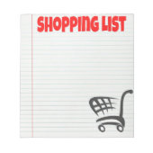 ショッピング一覧メモ帳 ノートパッド (正面)