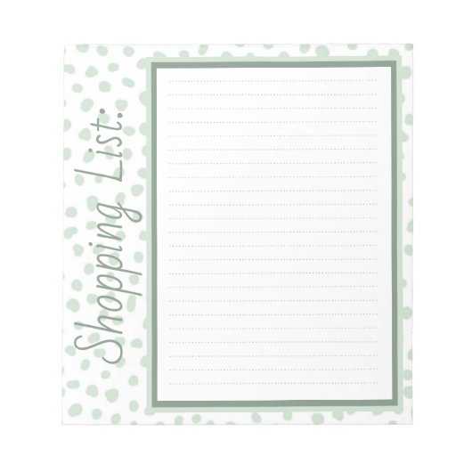 ショッピング一覧 ノートパッド (正面)
