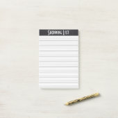 ショッピング一覧（白黒） ポストイット (デスク上)