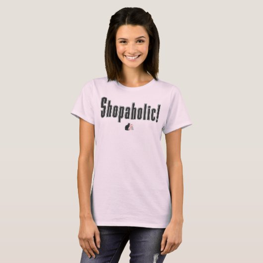 ショッピング中毒! Tシャツ (正面フル)