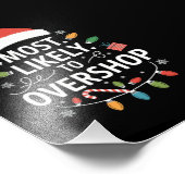 ショッピング分隊の家族のクリスマスをオーバーショップする可能性が最も高い フォトプリント            (角)