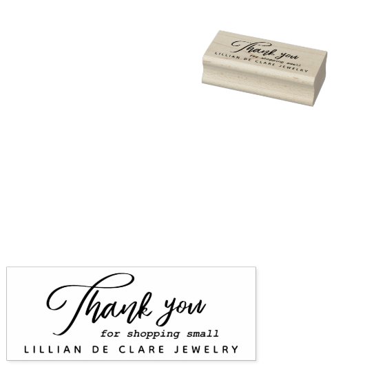 ショッピング小規模企業に感謝カスタム ラバースタンプ (押印)