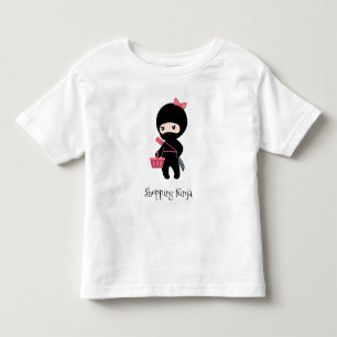 ショッピング忍者ガール トドラーTシャツ
