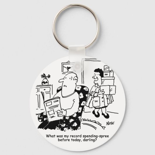 ショッピング旅行。支出の記録。B.店での出費 キーホルダー (正面)