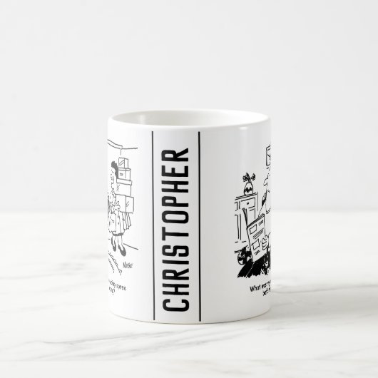 ショッピング旅行。支出の記録。B.店での出費 コーヒーマグカップ (中央)