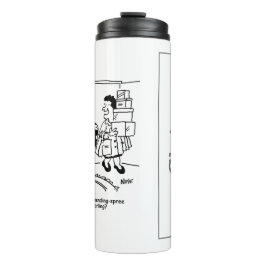 ショッピング旅行。支出の記録。B.店での出費 タンブラー