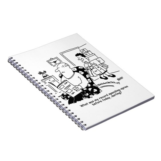 ショッピング旅行。支出の記録。B.店での出費 ノートブック (右側)