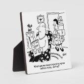 ショッピング旅行。支出の記録。B.店での出費 フォトプラーク (正面)