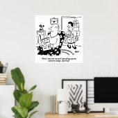 ショッピング旅行。支出の記録。B.店での出費 ポスター (ホームオフィス)