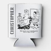 ショッピング旅行。支出の記録。B.店での出費 缶クーラー (正面)