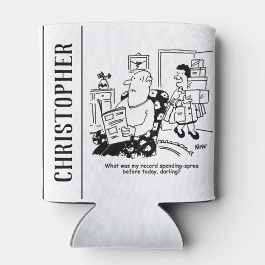 ショッピング旅行。支出の記録。B.店での出費 缶クーラー (裏面)