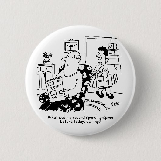 ショッピング旅行。支出の記録。B.店での出費 缶バッジ (正面)