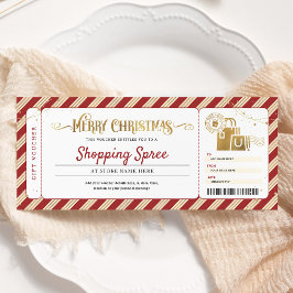 ショッピング日空クリスマスプレゼントチケット伝票 招待状