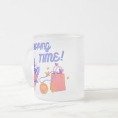 ショッピング時間 フロストグラスマグカップ (正面左)