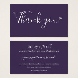 ショッピング紫の割引カード