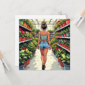 ショッピング開始 | 植物の愛好家 カード (正面/裏面インサイチュ)