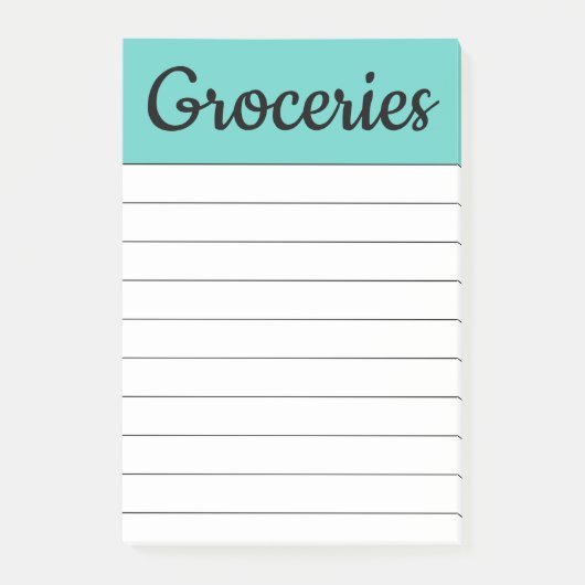 ショッピング食料品店Itノートのギフト ポストイット (正面)