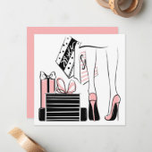 ショッピング ラブ ノートカード (正面/裏面インサイチュ)