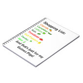 ショッピング・リスト ノートブック (左側)