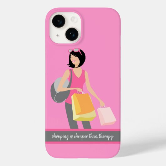 ショッピング vs. セラピー Phone Case Case-Mate iPhoneケース (裏面)