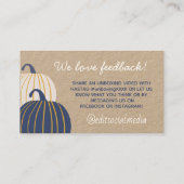 ショッピングPumpkin Business Card 名刺 (裏面)