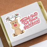 ショッピングSmall Reindeer Christmas シール<br><div class="desc">ショッピングSmall Reindeer Christmasステッカー</div>