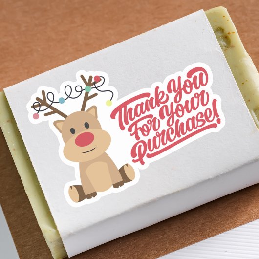 ショッピングSmall Reindeer Christmas シール