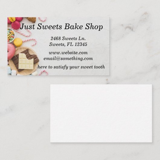 ショップの名刺を焼く 名刺 (正面/裏面)