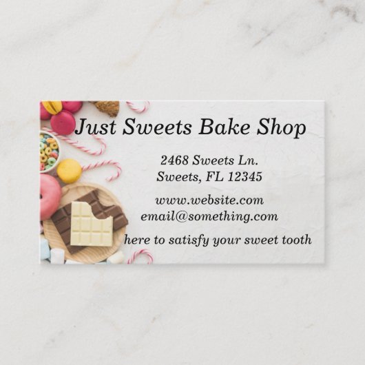 ショップの名刺を焼く 名刺 (正面)