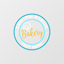 ショップフロント 静的貼付 クリアデカール または ベーカリー ウィンドウサイン