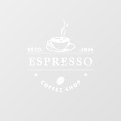 ショップフロント 静電気吸着透明デカールまたはカフェ ウィンドウサイン (シート)