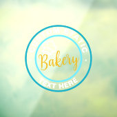 ショップフロント 静電気吸着 クリアデカールまたはベーカリー ウィンドウサイン (シート3)