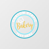 ショップフロント 静電気吸着 クリアデカールまたはベーカリー ウィンドウサイン (シート)