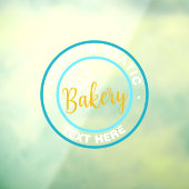 ショップフロント 静電気吸着 クリアデカール または ベーカリー ウィンドウサイン (シート3)