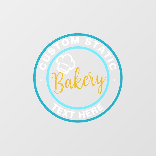 ショップフロント 静電気吸着 クリアデカール または ベーカリー ウィンドウサイン (シート)