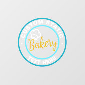 ショップフロント 静電気吸着 クリアデカール または ベーカリー ウィンドウサイン (シート)