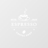 ショップフロント 静電気吸着 透明デカールまたはカフェ ウィンドウサイン (シート)