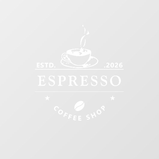 ショップフロント 静電気吸着 透明デカールまたはカフェ ウィンドウサイン (シート)